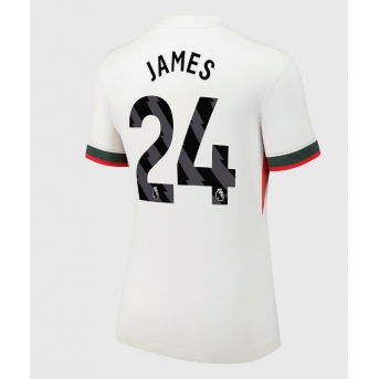 Billige Fotballdrakt Chelsea Reece James #24 Replika Bortedrakt Dame 2025-26 Kortermet